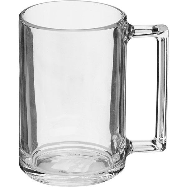 Кружка «Фитнес»;стекло;320мл;,H=11,3см;прозр.