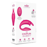 Для двоих  - Розовый вибратор для пар The Couples Rabbit