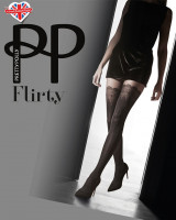 Колготки с имитацией чулок на ажурной резинке Flirty