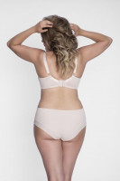 Однотонный бюстгальтер plus size на косточках с чашками из микрофибры