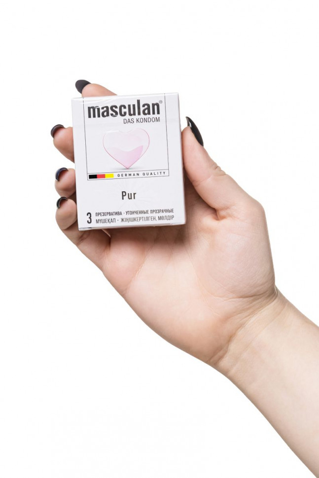 Супертонкие презервативы Masculan Pur - 3 шт.