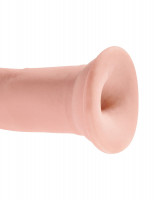Телесный фаллоимитатор на присоске 9  Triple Density Cock - 26,7 см.
