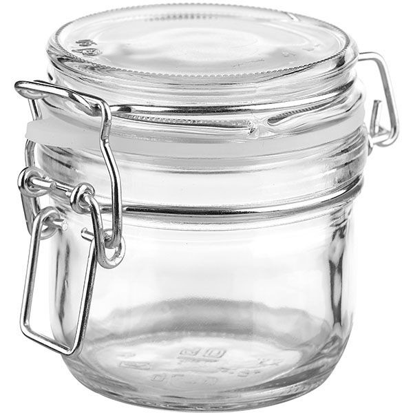 Банка круглая с крышкой;стекло,силикон;250мл;D=75,H=89мм;прозр.