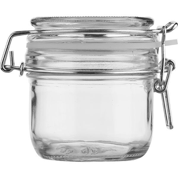 Банка круглая с крышкой;стекло,силикон;250мл;D=75,H=89мм;прозр.