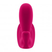 Анально-вагинальные - Розовый анально-вагинальный вибромассажер Top Secret+