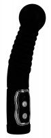Массажеры простаты - Чёрный стимулятор простаты с ротацией Prostate Twister - 20 см.