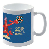 Кружка «Чемпионат мира 2018»;керамика;320мл;,L=10,5см;синий