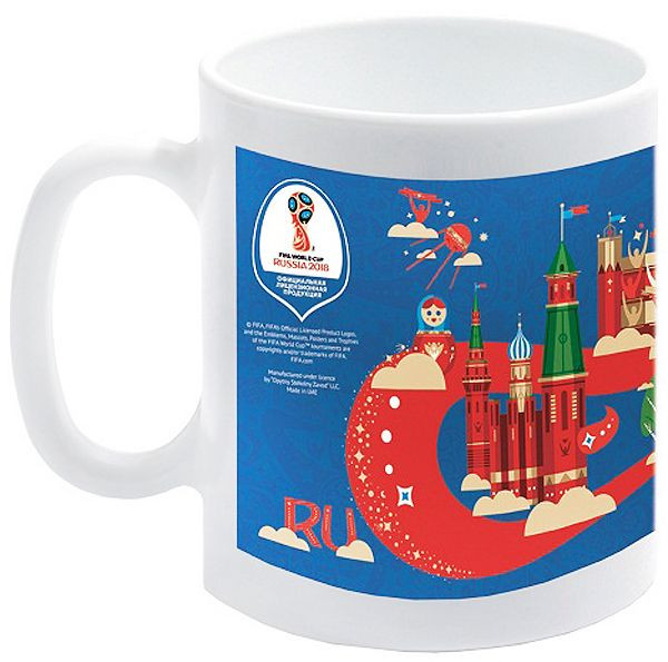 Кружка «Чемпионат мира 2018»;керамика;320мл;,L=10,5см;синий