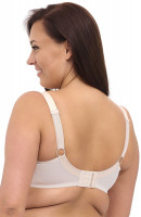Однотонный бюстгальтер на косточках с мягкой чашкой plus size