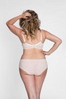 Однотонный бюстгальтер на косточках с мягкой чашкой plus size