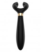 Чёрный вибромассажер для пар Satisfyer Endless Fun
