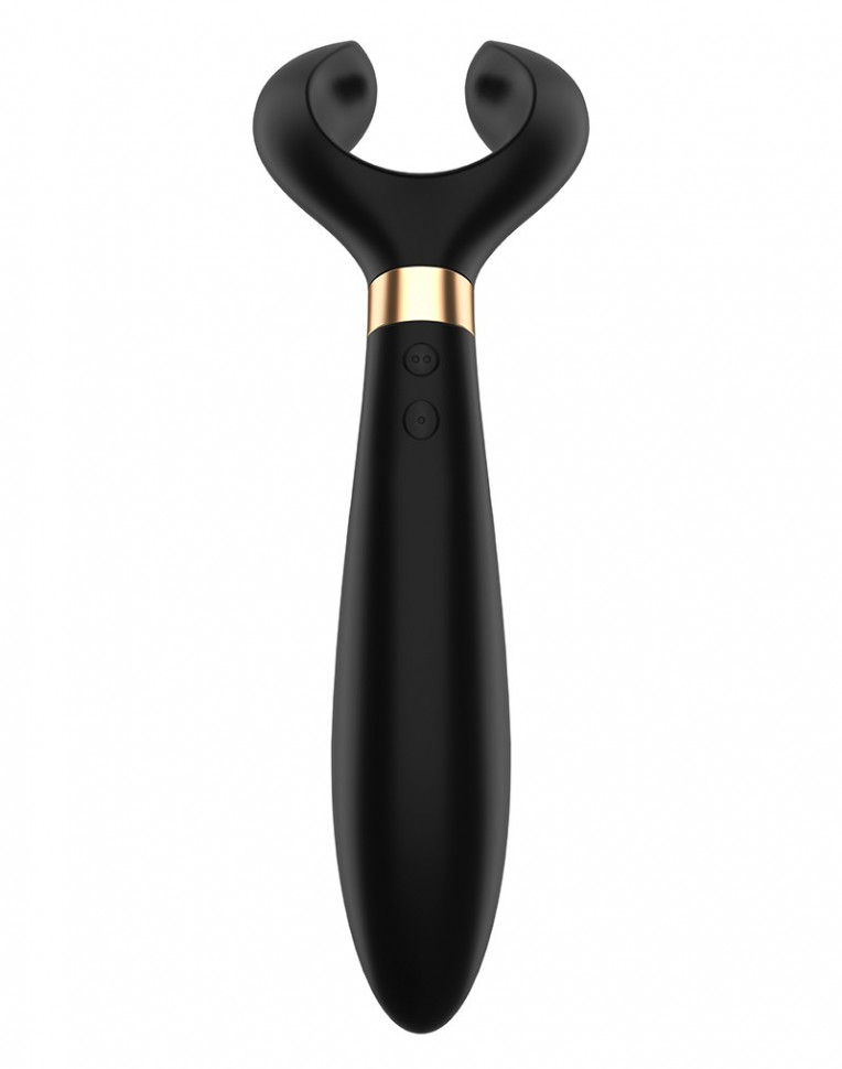 Чёрный вибромассажер для пар Satisfyer Endless Fun