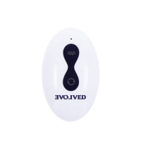 Фиолетовые анальные бусы с вибрацией и вращением Pleasure Orbit - 17,8 см.