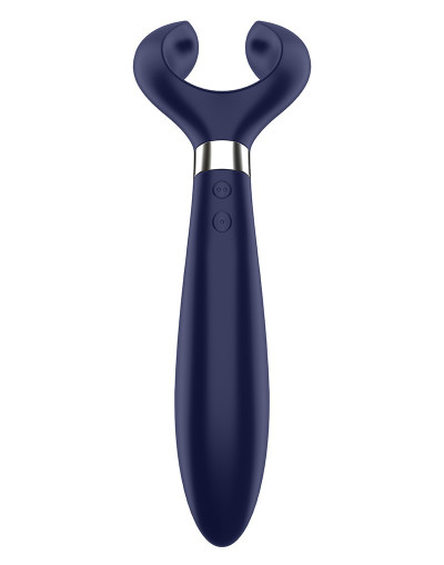 Синий вибромассажер для пар Satisfyer Endless Fun