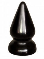 Фистинг - Чёрный анальный плаг MAGNUM 0 - 10 см.