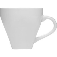 Чашка кофейная «Кунстверк»;фарфор;80мл;D=61,H=66,L=80мм;белый