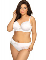 Бюстгальтер plus size с эффектной вышивкой на чашках